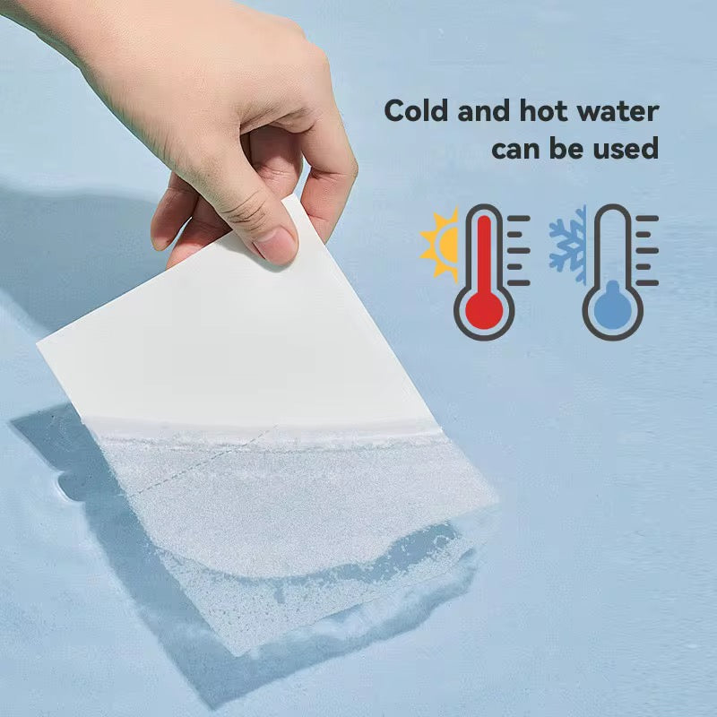 Ultra-concentrated detergent sheets that dissolve instantly _ tough on stains and odors, gentle on skin, and kind to the planet