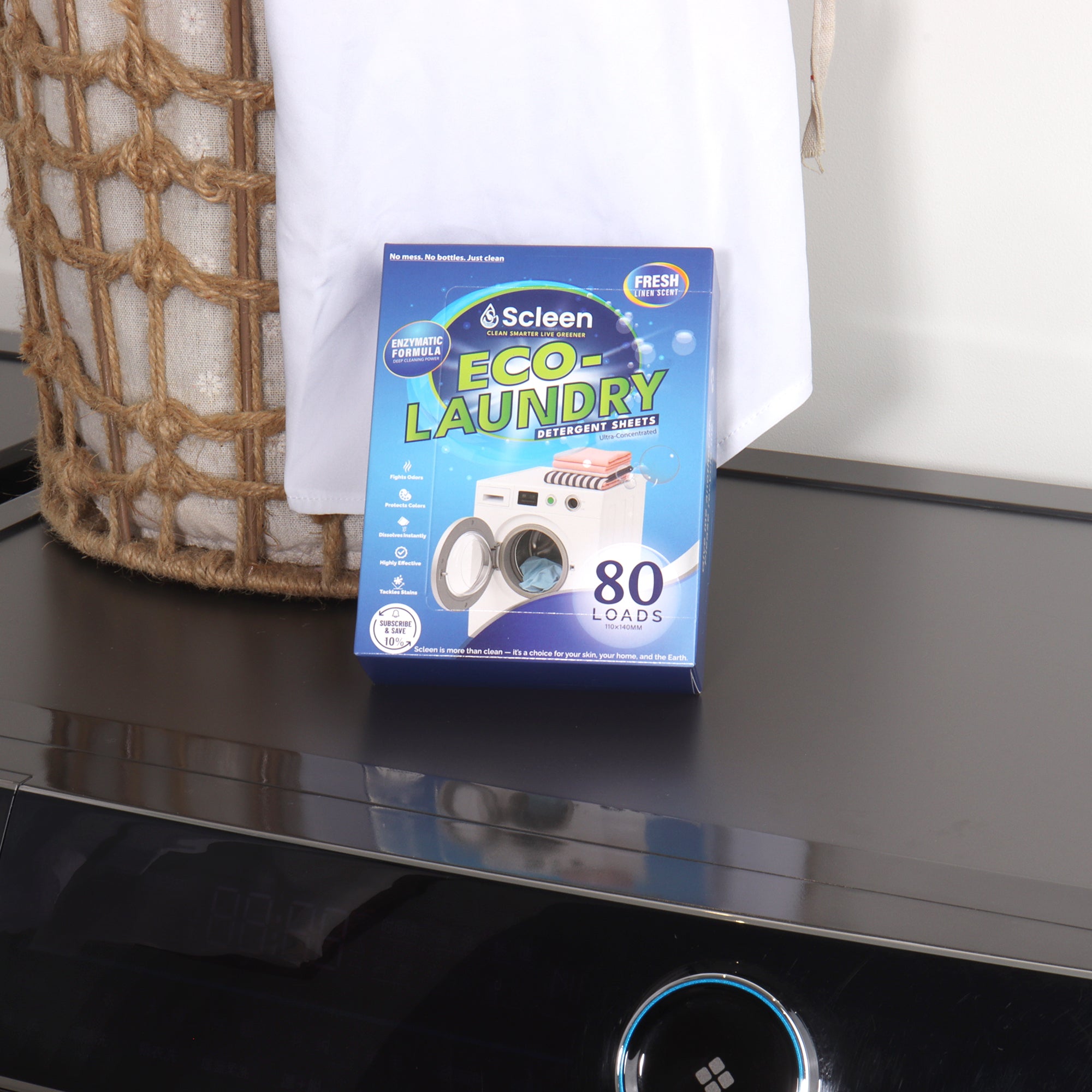 Ultra-concentrated detergent sheets that dissolve instantly _ tough on stains and odors, gentle on skin, and kind to the planet